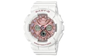 Женские часы BABY-G розовые CASIO, бело-розовые