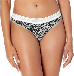 Женские трусики-стринги Calvin Klein Ck One Cotton, Mini Giraffe Print_Grey Heather