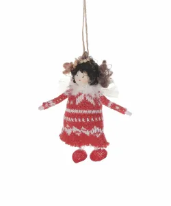 Вязаная кукла-украшение [РОЖДЕНИЕ 2025]