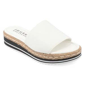 Широкие эспадрильи-слайды Rosey от Journee, white