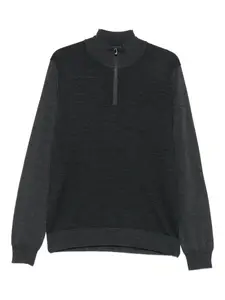 Свитер с застежкой-молнией спереди Corneliani, серый