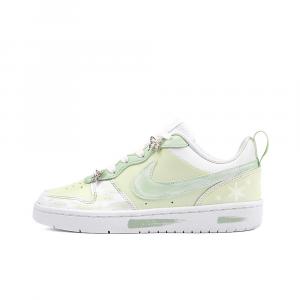 Кроссовки Nike Court Borough Skateboarding Shoes Women's Low-top Black, светло-зеленый