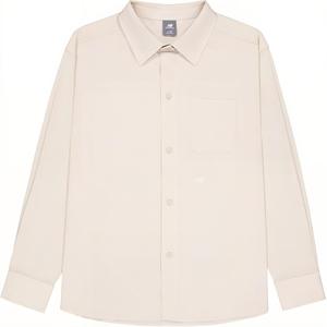 Рубашка мужская серо-бежевая New Balance, серый