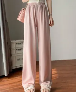 Атласные брюки с широкими штанинами aimoha -select-/Relax Aimoha - Select -, цвет Pink