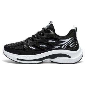 Кроссовки для бега для детей и подростков с низким верхом, устойчивые к истиранию, с тихим ходом и амортизацией Cotton Gene, черный