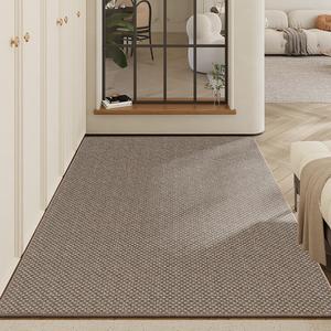 Dajiang Ковер 135х160 см для прихожей, грязеотталкивающий, пылеудаляющий, Doris-Khaki, плетеная текстура