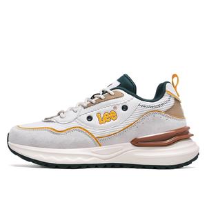 Винтажные модные минималистичные универсальные низкие кеды мужские Lee, светлый хаки