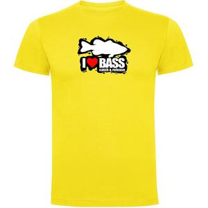 Футболка Kruskis I Love Bass, желтый