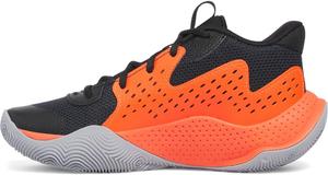 Баскетбольные кроссовки Under Armour Jet '23 для детей школьного возраста, черный/красный/серый