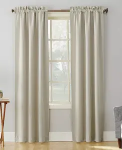 Энергосберегающая панель для затемнения Preston с карнизом для штор Sun Zero, pearl