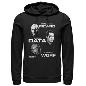 Мужская худи Star Trek Next Generation My Dad Is Hoodie Licensed Character