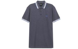 Футболка поло мужская сине-серая SS21 HUGO BOSS