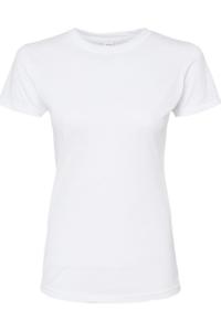 Футболка Tultex женская облегающая Poly-Rich, белый