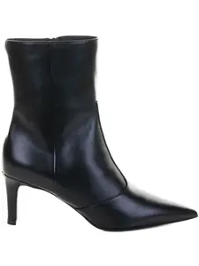 60-миллиметровые кожаные ботинки Furla, черный