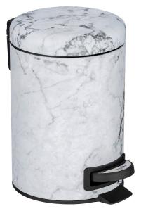 Бак с педалью Wenko, серый/белый