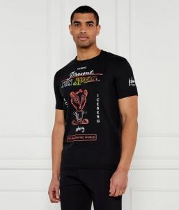 Футболка мужская Iceberg с надписями, черный