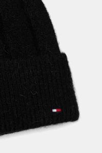 Шапка из смесовой шерсти Tommy Hilfiger, черный