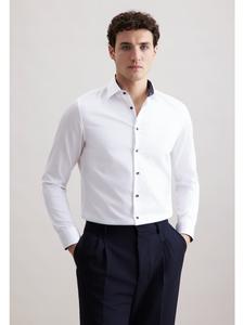 Seidensticker Деловая рубашка белого цвета
