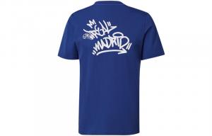 Футбольная майка мужская синяя Adidas, синий