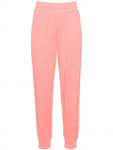 Спортивные брюки с завышенной талией и тисненым логотипом MONCLER, розовый