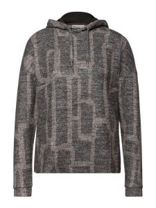 STREET ONE Лонгслив в цвете Brocade, темно-коричневая