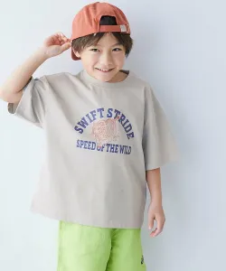 Прохладная на ощупь футболка с коротким рукавом и крупным силуэтным принтом от Devil Lab, 25SS Devirock, цвет 003-Tiger-L Gray