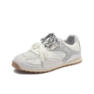 Устойчивые к истиранию низкие повседневные туфли для женщин JOSINY, Beige/Gray