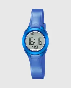 K5677/5 Digital Crush Синие резиновые женские часы Calypso, синий