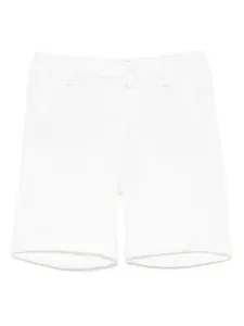 Шорты с вышитым логотипом Fay Kids, белый