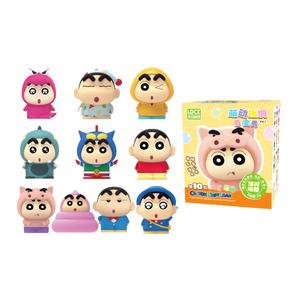 Слепая коробка коллекции милых двигающихся пальчиковых кукол Crayon Shin-Chan, одиночная коробка/концевая коробка, 9 шт Spiritual Creations