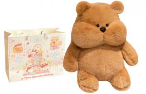 Милый плюшевый мишка Chubby Bear, высота 25см/35см/45см Mise, Little Bear [Princess May Fortune Smile Shopping Bag]