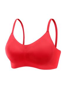 Бюстгальтер-бралетт вишнево-красного цвета nuance