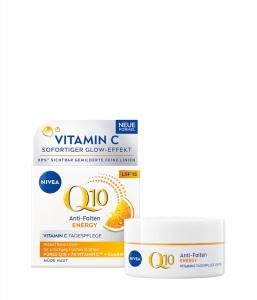 Дневной крем NIVEA Q10 Energy Anti-Falten Tagespflege LSF 15, 50 ml
