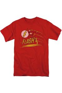 Футболка с коротким рукавом для взрослых DC Comics Flash Like Lightning Gildan, красный