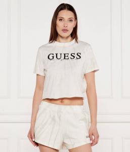 Футболка горечавка Cropped fit Guess Active, желтый
