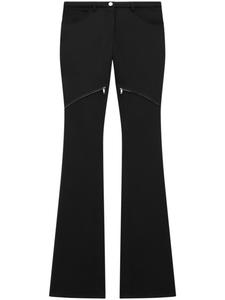 Courrèges твиловые брюки Ellipse с заниженной талией, черный