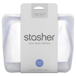 Силиконовый пакет для еды Stasher Stand Up Mid Clear