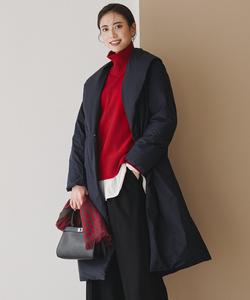 Длинное пальто ADS с пуховым воротником-шалью (водоотталкивающее)