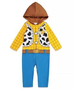 Комбинезон на молнии для маленьких мальчиков Pixar Toy Story Woody для новорожденных до Disney, желтый