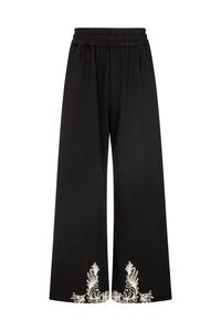 RAFFYA Широкие брюки 'Marmalade' в черном цвете