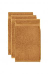 Beddinhouse Хлопковая махровая ткань Sheer Petrol 30X50 Набор 3 набора из 3 гостевых полотенец Petrol размером 30 x 50 см Beddinghouse, охра
