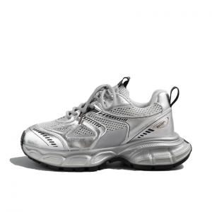 Кроссовки женские толстые низкие серебряный Obwa, серебряный