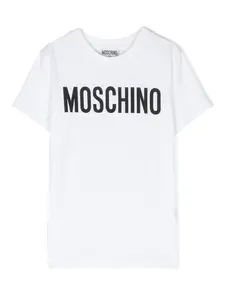 Футболка с логотипом Moschino Kids, белый