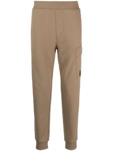 C.P. Company спортивные брюки с логотипом, коричневый