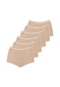 Трусы макси упаковка из 6 шт - базовые+ однотонные Sloggi, цвет puder