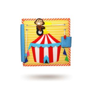 Большая сенсорная книга, тихая книга, Монтессори - Карнавальный/Веселый дизайн Inna marka