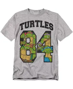 Мужская футболка TMNT Turtles 84 Teenage Mutant Ninja Turtles, серый