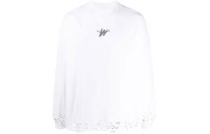 Футболка с высоким воротником и логотипом WD WE11DONE, белый