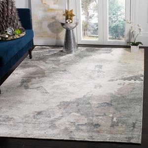 Ковер SAFAVIEH, 275 x 366 см, Tibetan Collection, Silver, ручной работы из вискозы, идеален для помещений с высокой проходимостью в гостиной, спальне (TB941A)