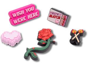 Сандалии Unisex Crocs Jibbitz Holiday Packs, цвет Valentines Girly 5-Pack